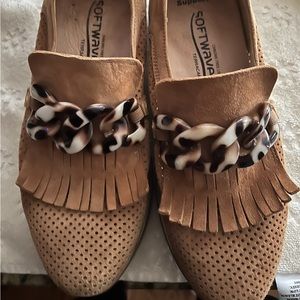 Softwaves platform sneakers in cognac